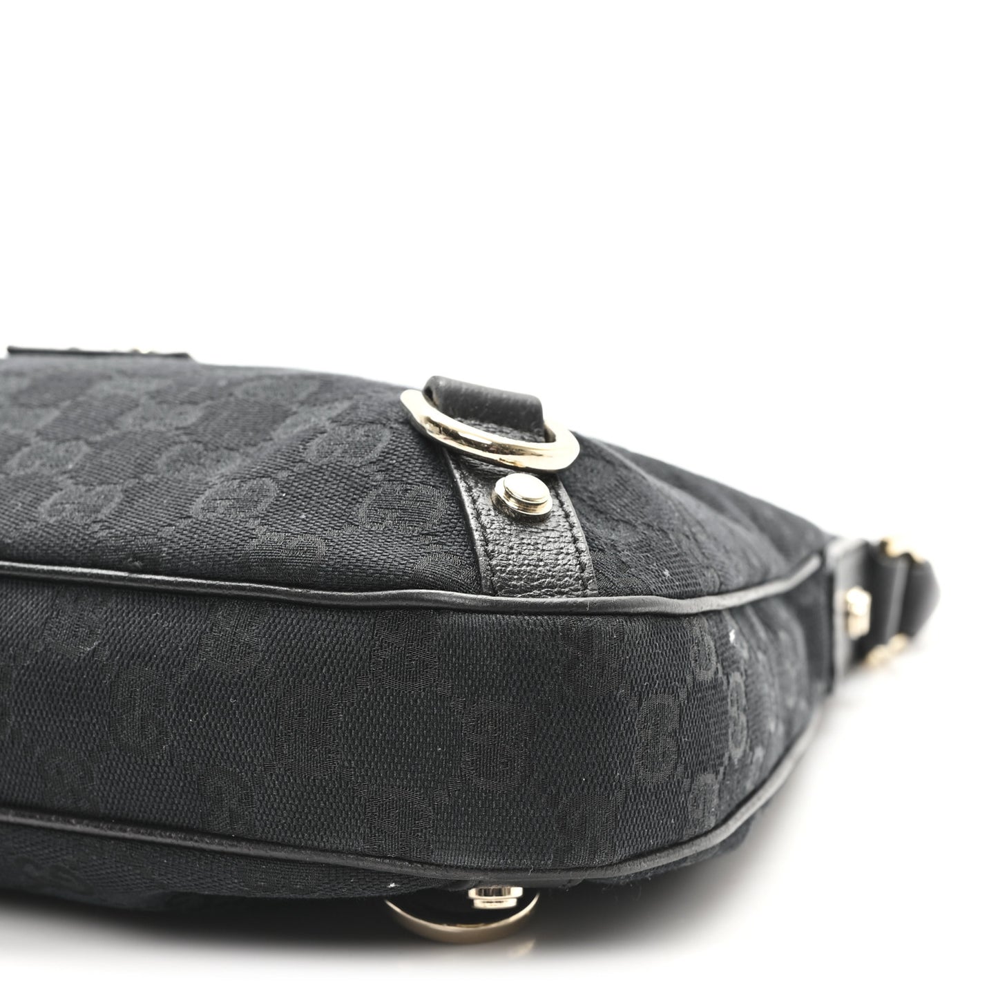 Monogram Medium Abbey D Ring Hobo Black