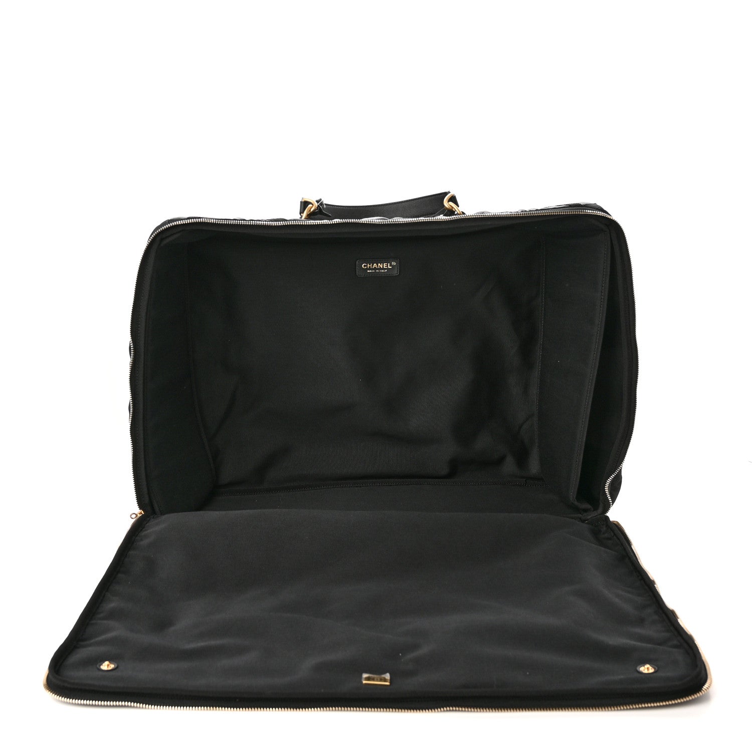 Chanel Nylon Grosgrain Large Lifestyle Travel Black 4 of 10