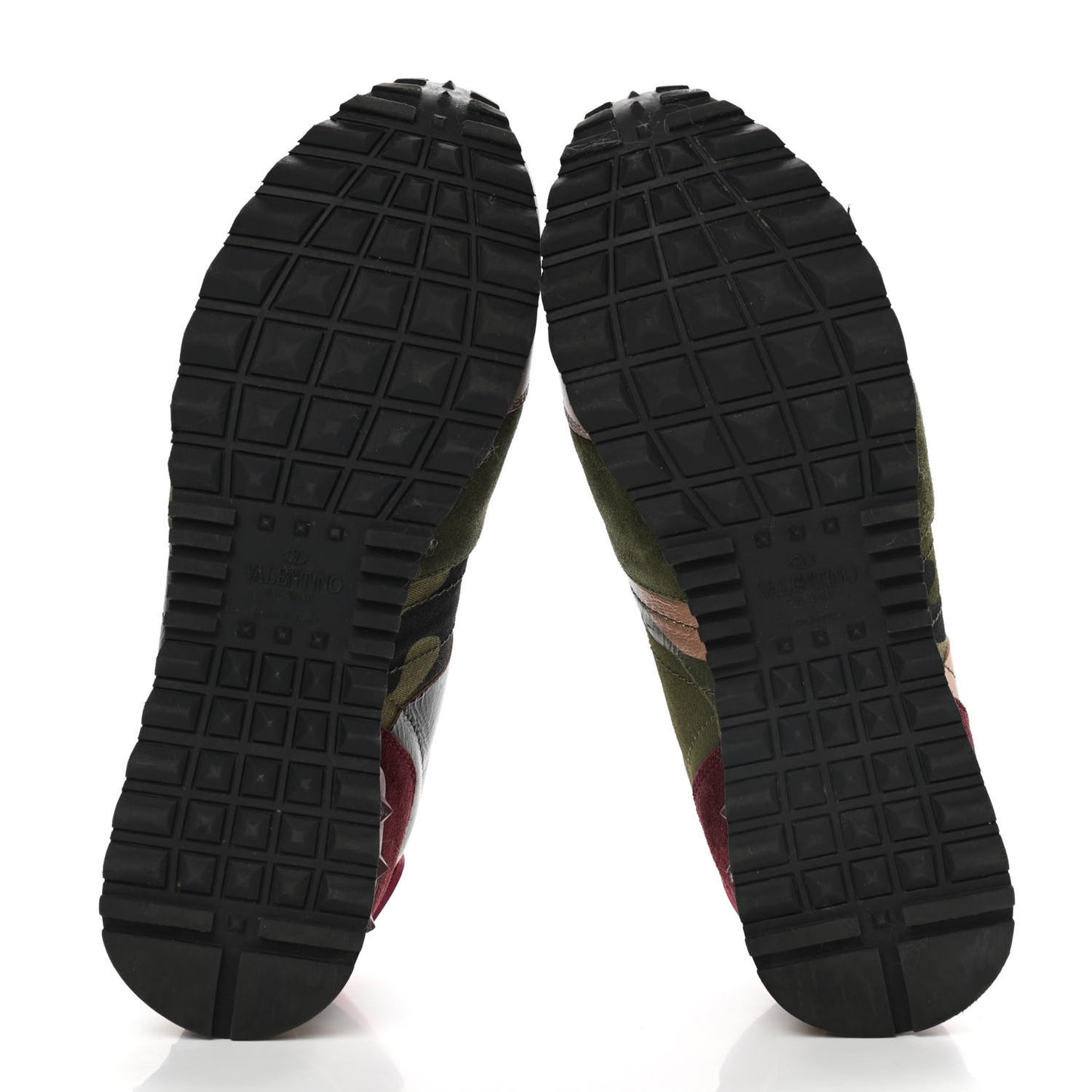 Nappa Suede Camouflage Womens Rockrunner Sneakers 37 Army Green Multicolor