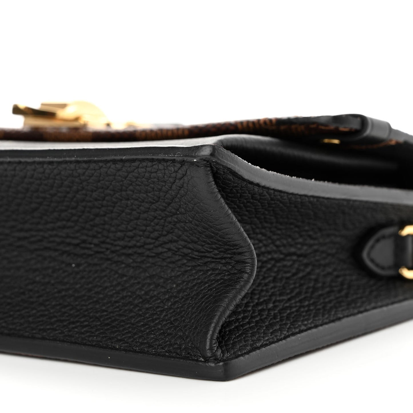 Damier Ebene Vavin Chain Wallet Black
