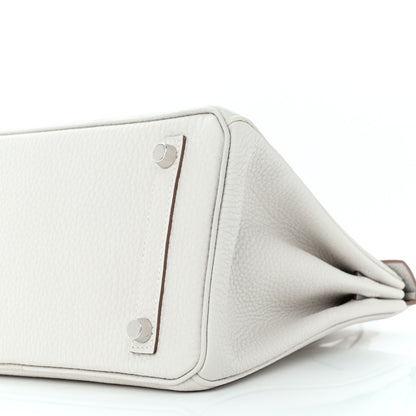 Hermes Togo Birkin 25 Gris Pale 10 of 11