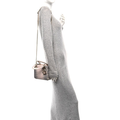 Christian Dior Lizard Ombre Mini Lady Dior Light Pink 2 of 9