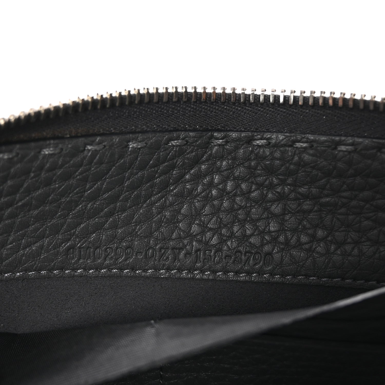 Fendi Cuoio Romano Selleria Zip Around Wallet Argilla 8 of 9