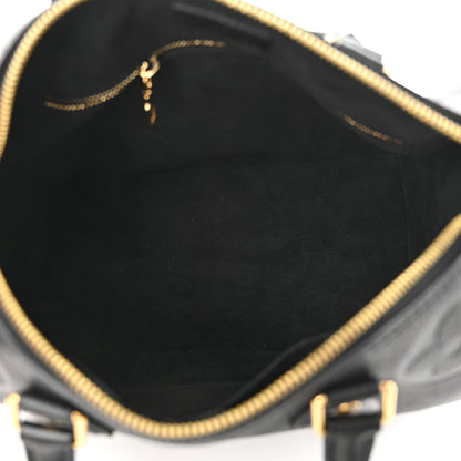 Louis Vuitton Empreinte Monogram Giant Speedy Bandouliere 25 Black 5 of 9