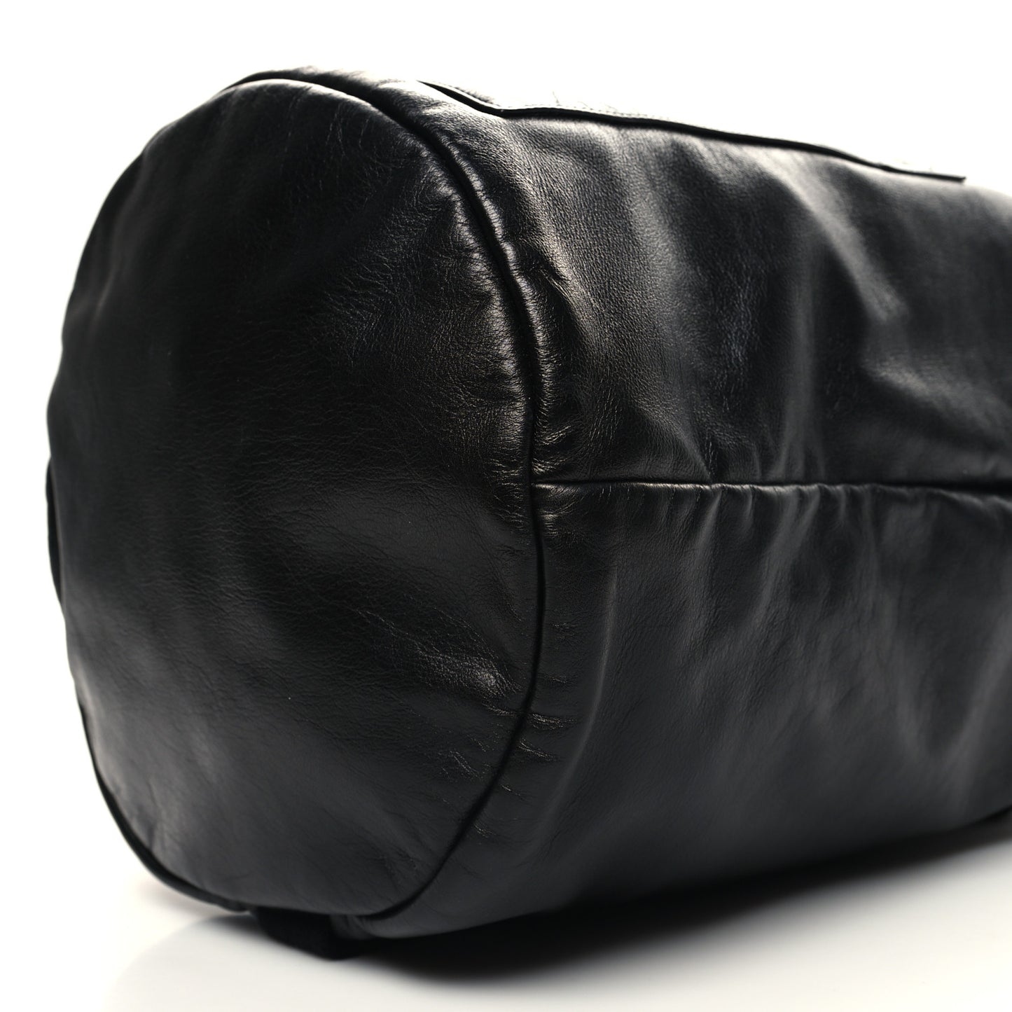 Smooth Calfskin City Sailor Drawstring Backpack Black