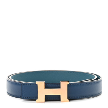 Hermes Swift Epsom 24mm Constance H Belt 85 Bleu Saphir Colvert 1 of 6
