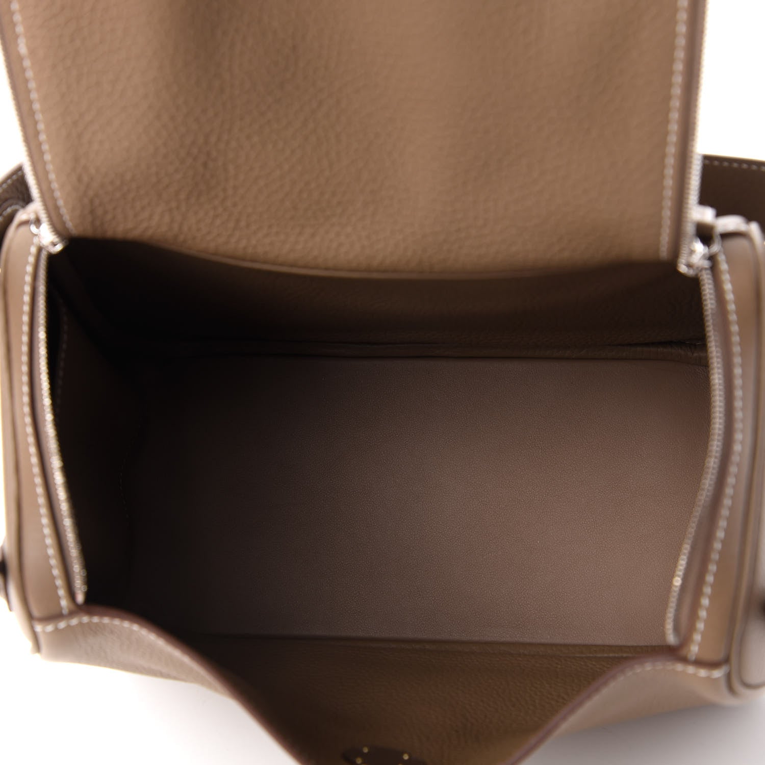 Hermes Taurillon Clemence Lindy 26 Etoupe 5 of 10