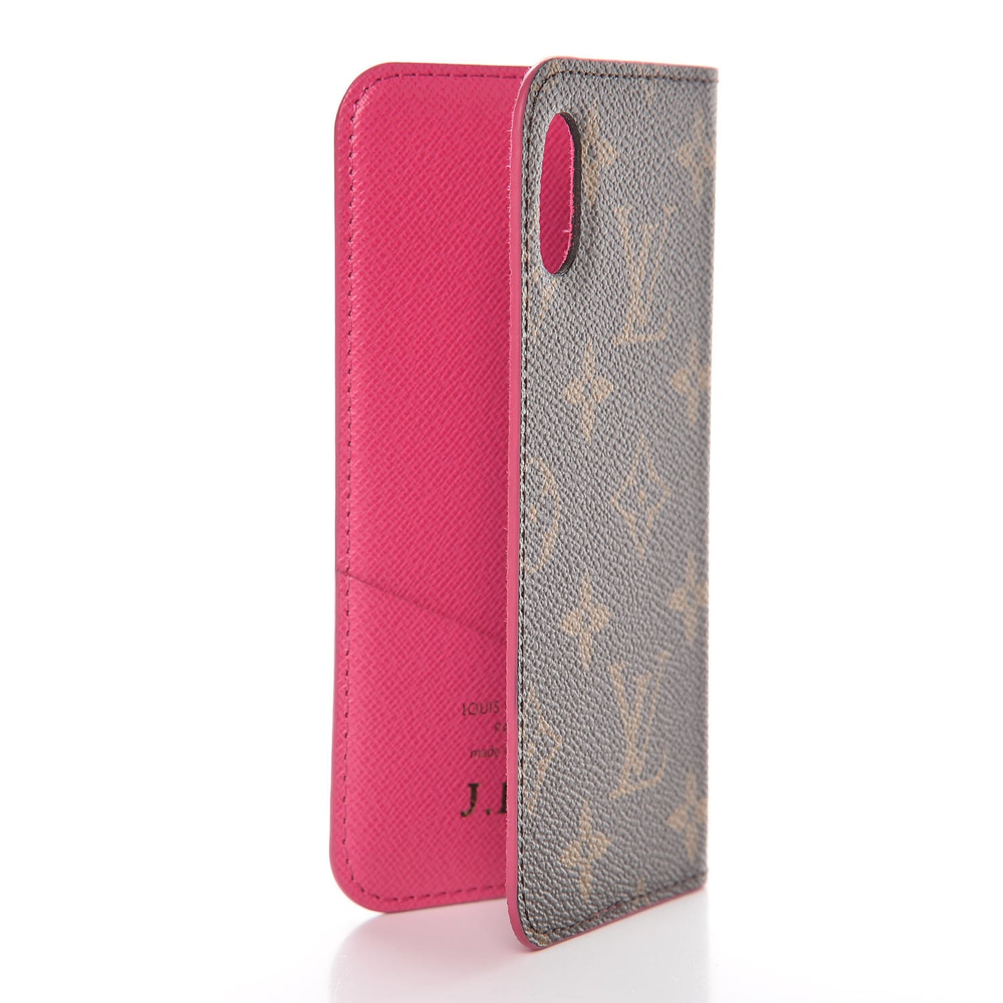 Monogram iPhone X Folio Case Rose Pop