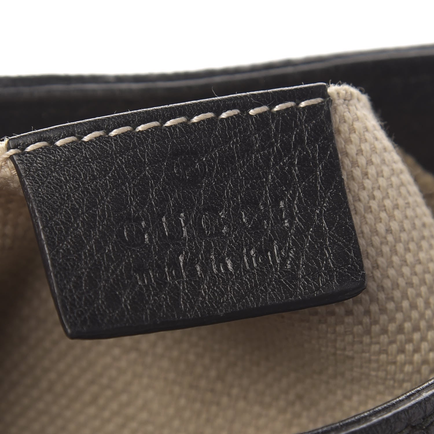 Gucci Pebbled Calfskin Small Soho Chain Shoulder Bag Black 8 of 9