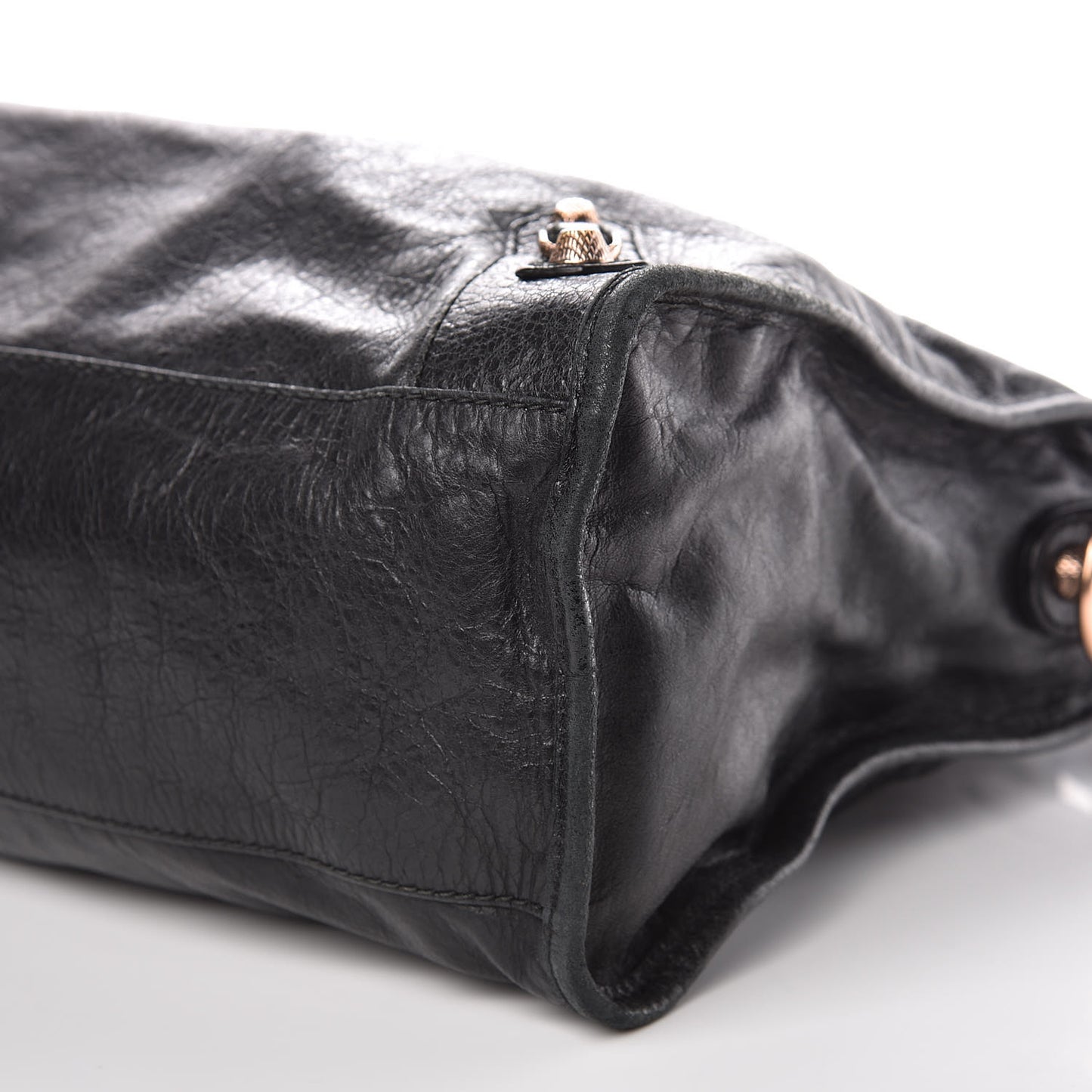 Agneau Giant 12 Rose Gold Hardware City Black