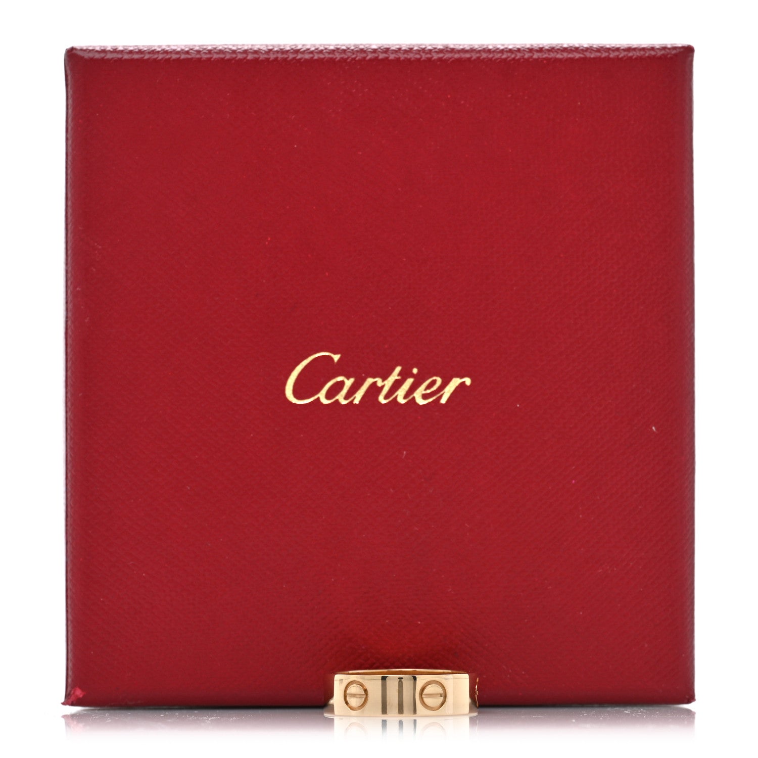 Cartier 18K Yellow Gold 5.5mm LOVE Ring 56 7.5 7 of 7