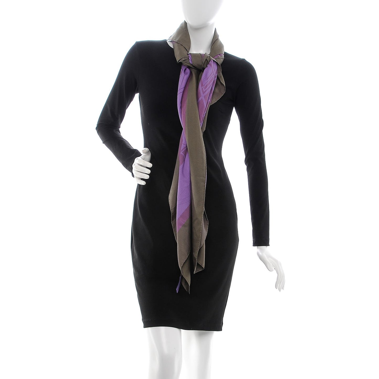 Silk Dip Dye Ex Libris Scarf 140
