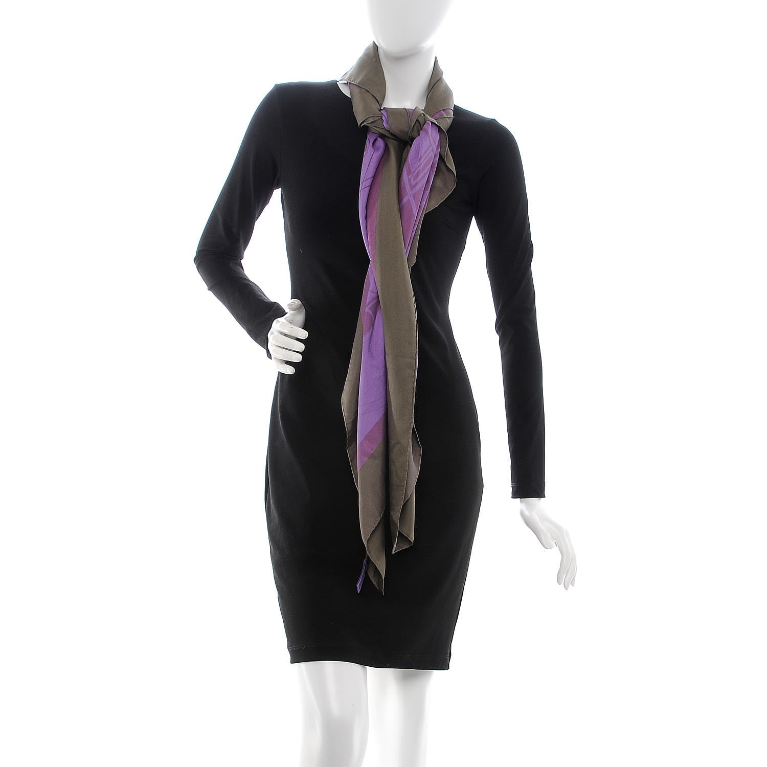 Hermes Silk Dip Dye Ex Libris Scarf 140 2 of 8