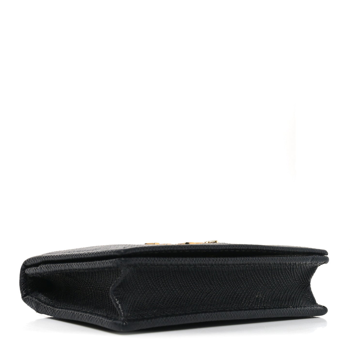 Saffiano Flap Card Holder Black