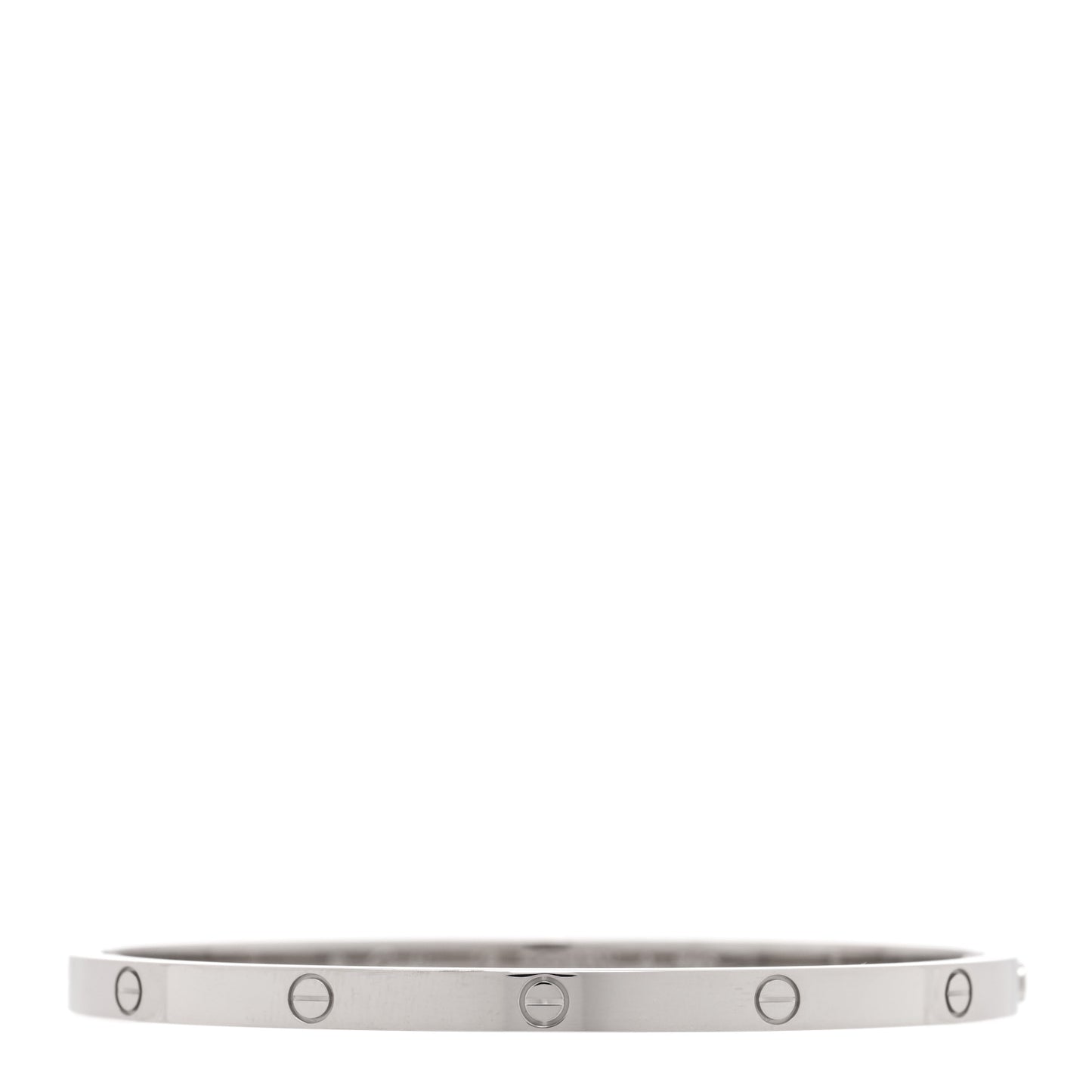 18K White Gold Small LOVE Bracelet 16