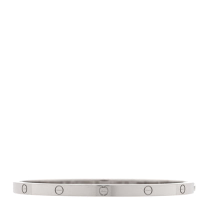 Cartier 18K White Gold Small LOVE Bracelet 16 1 of 7
