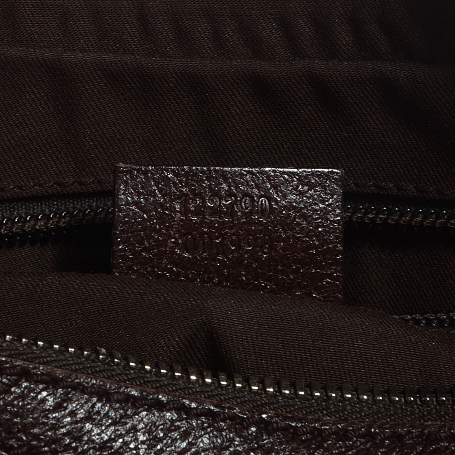 Gucci Monogram Medium Half Moon Hobo Dark Brown 7 of 8