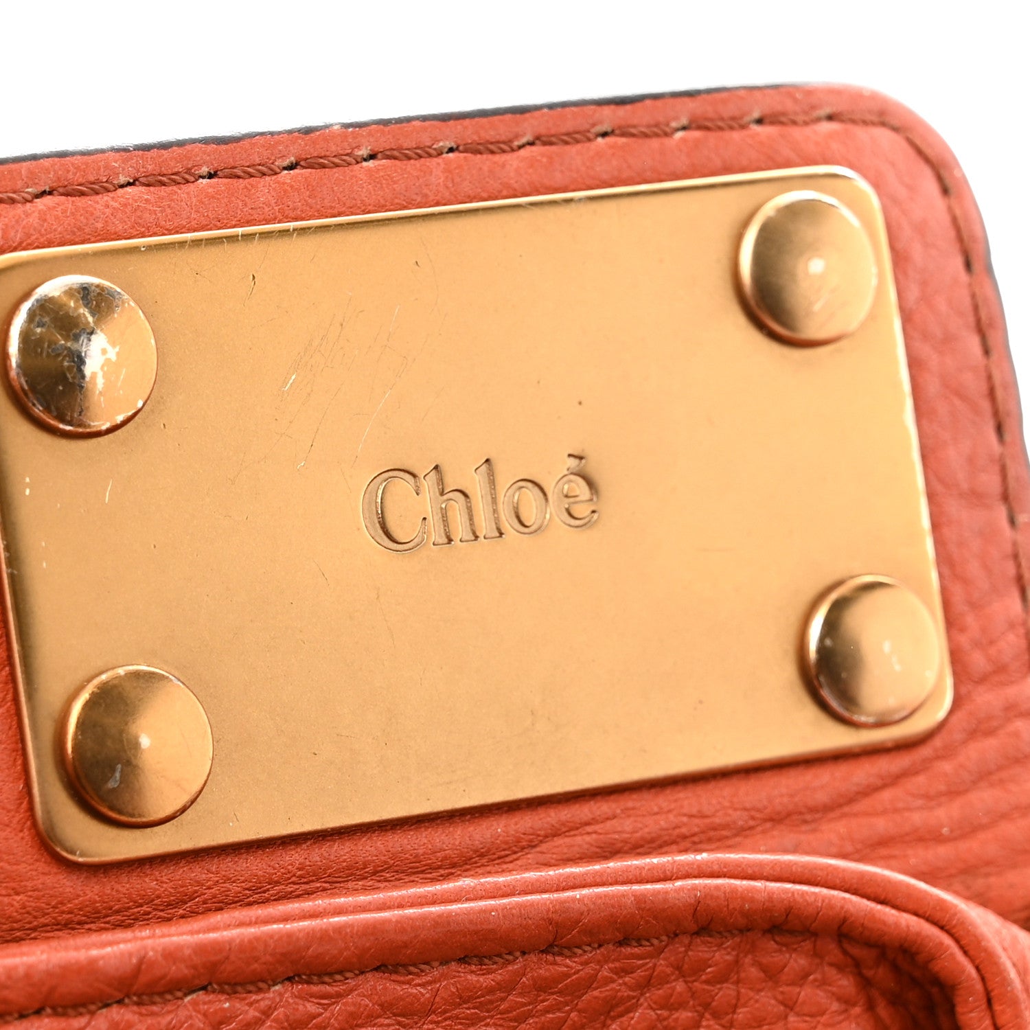 Chloe Calfskin Medium Paddington Satchel Whiskey 6 of 13
