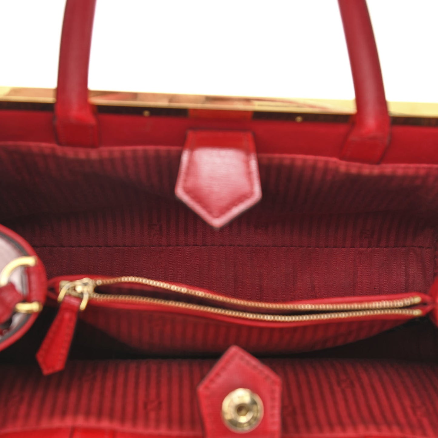 Vitello Elite Flamingo Petite 2Jours Tote Mattone