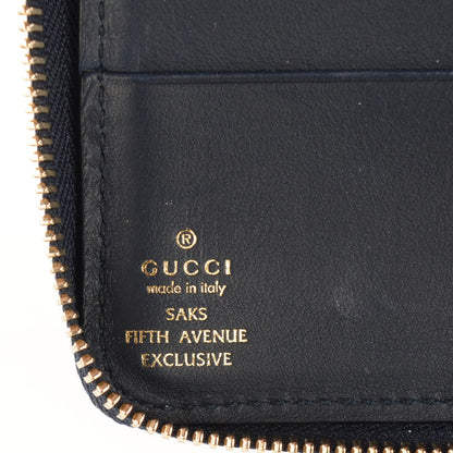 Gucci Microguccissima Large Zip Around Organizer Wallet Blue 7 of 8