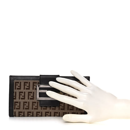 Fendi Zucchino Forever Continental Wallet Brown 2 of 15