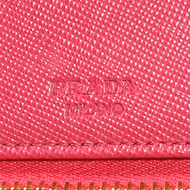 Saffiano Zip Around Wallet Peonia