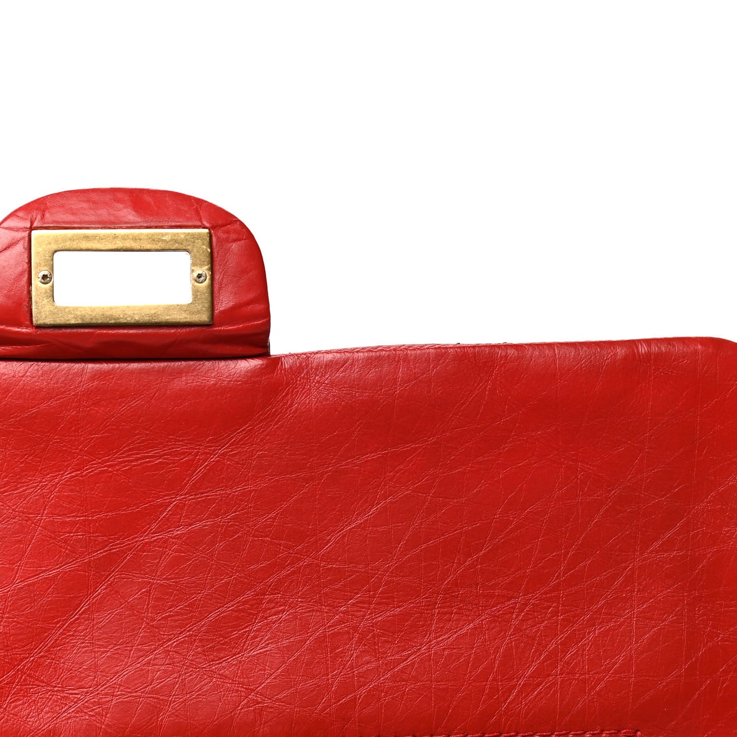 Aged Calfskin Quilted 2.55 Reissue 227 Flap Red