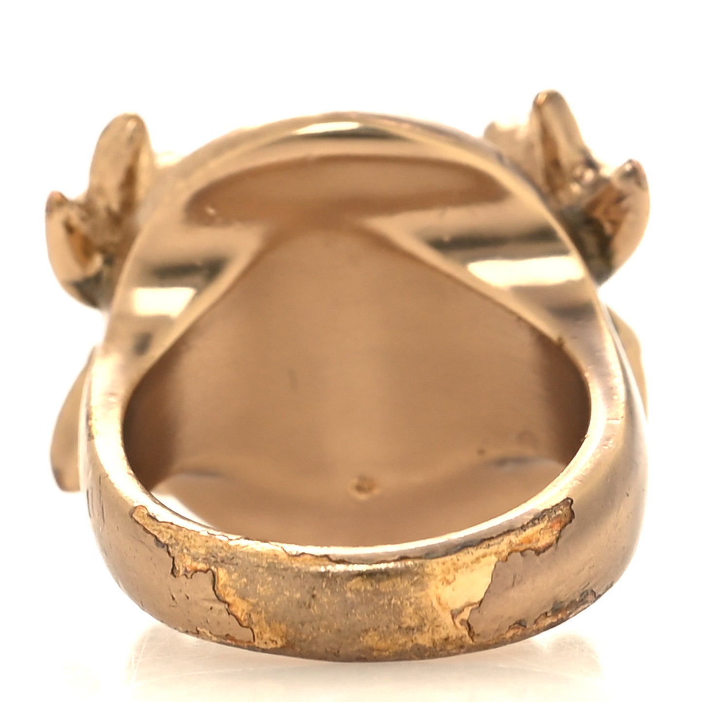 Pearl CC Bow Ring 6.25 53 6.25 Gold Pearly White