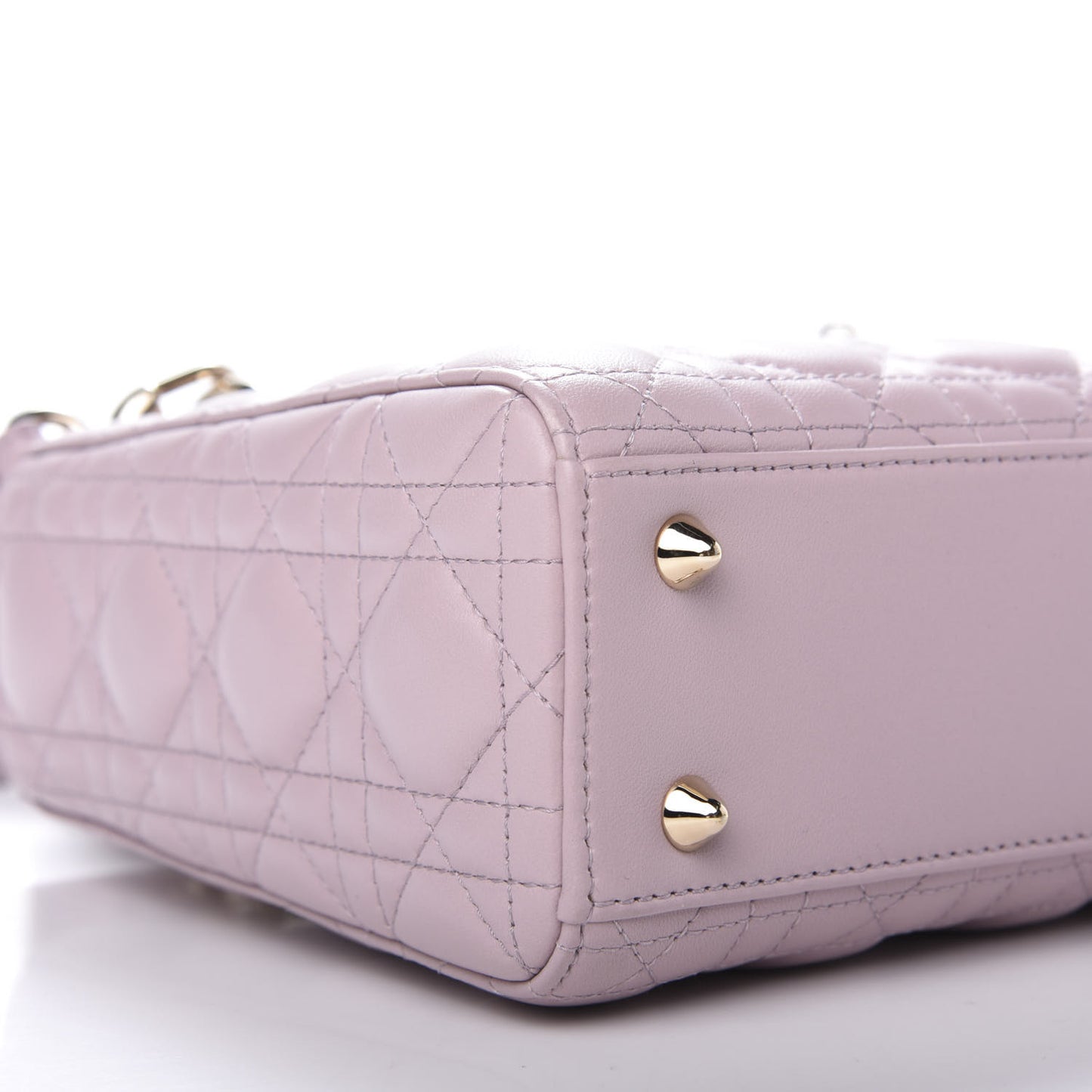 Lambskin Cannage Small Lady Dior Pink
