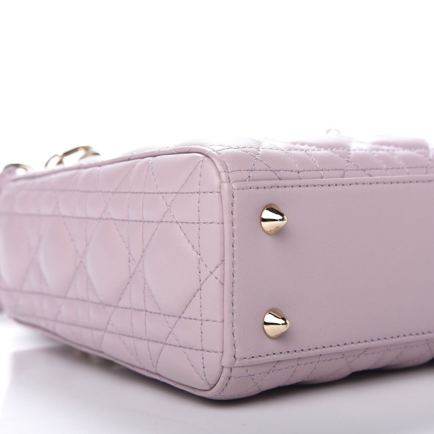 Christian Dior Lambskin Cannage Small Lady Dior Pink 6 of 12