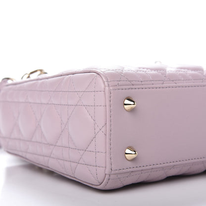 Christian Dior Lambskin Cannage Small Lady Dior Pink 6 of 12