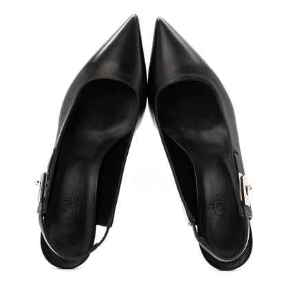 Hermes Nappa Lover 40 Pumps 39 Black 2 of 12