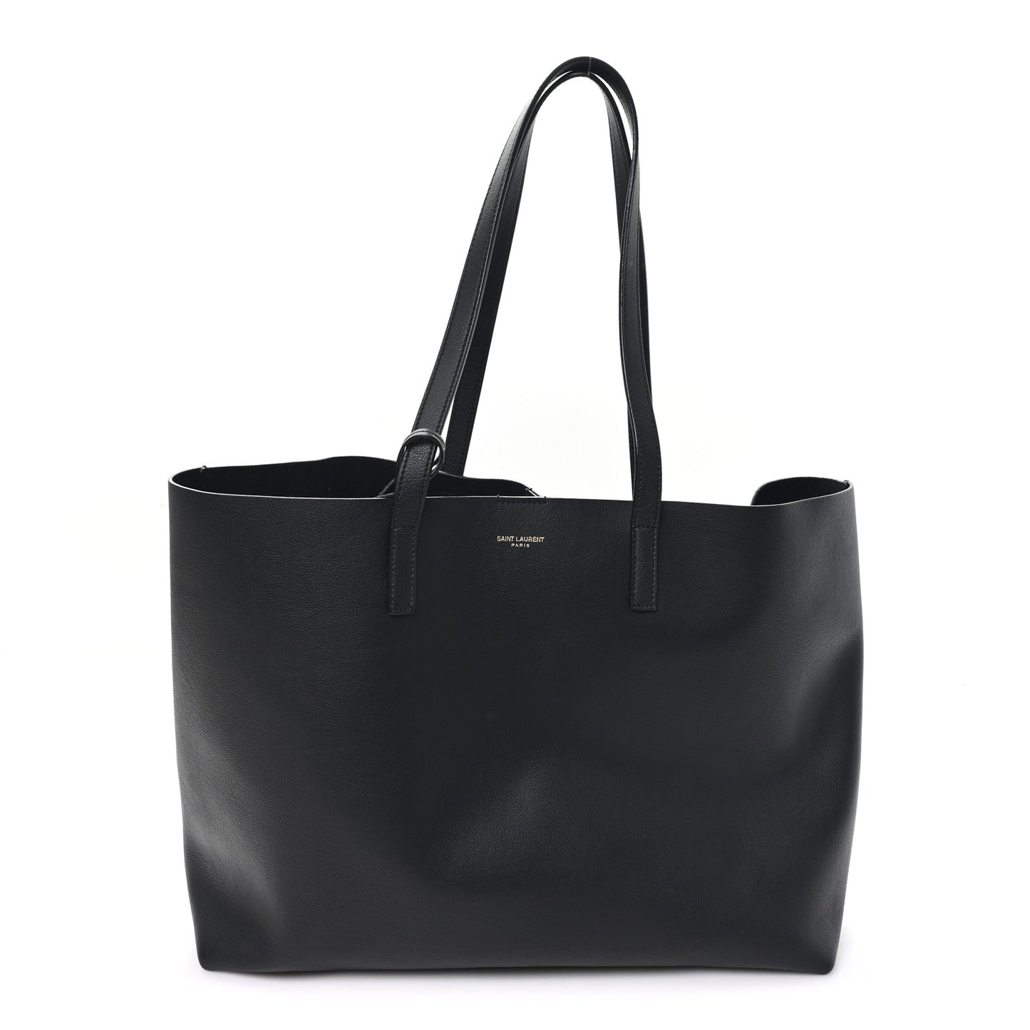 Calfskin Large Shopping Tote Black