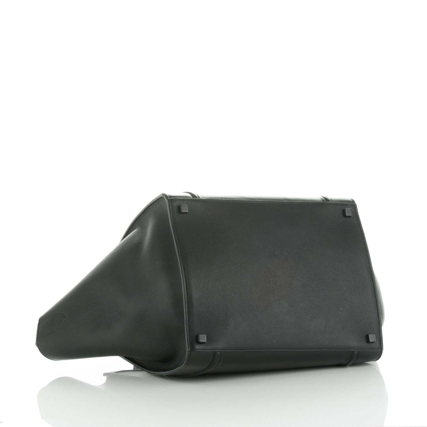 Celine Supple Calfskin Medium Phantom Luggage Black 4 of 7