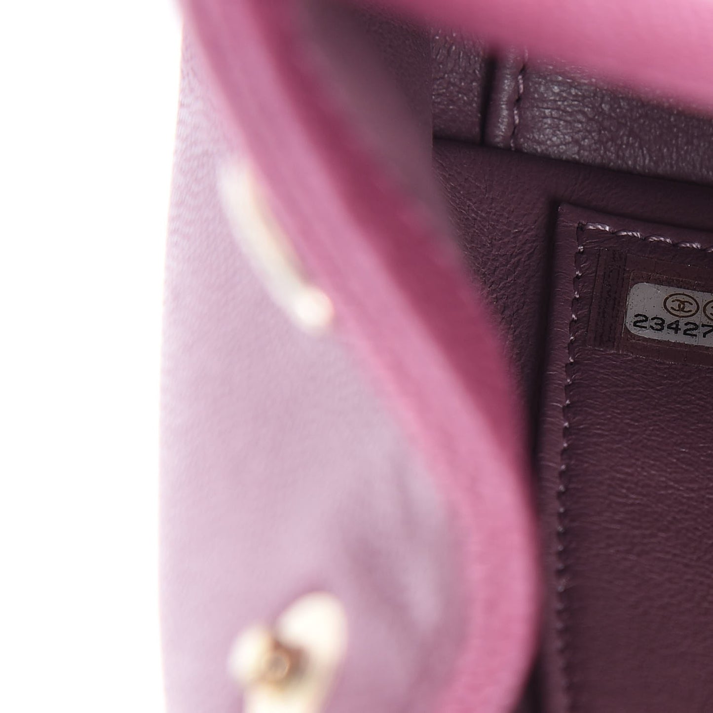 Caviar Quilted Small Business Affinity Flap Dark Pink