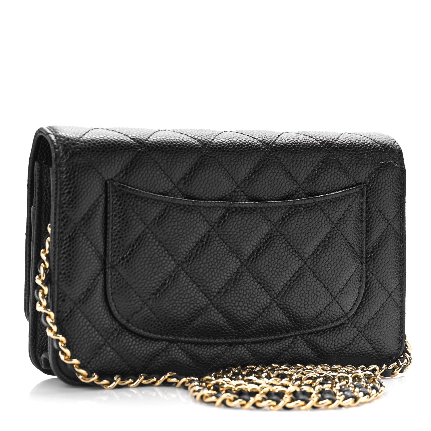 Chanel Caviar Quilted Wallet On Chain WOC Black 3 of 10