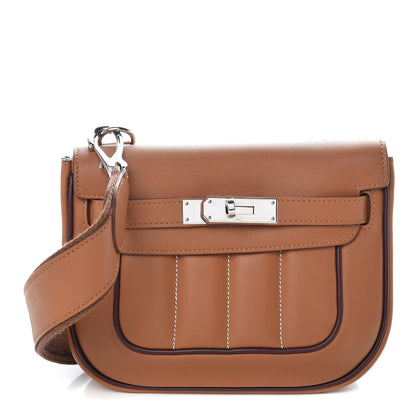 Hermes Veau Swift Mini Sac Berline Gold 1 of 10