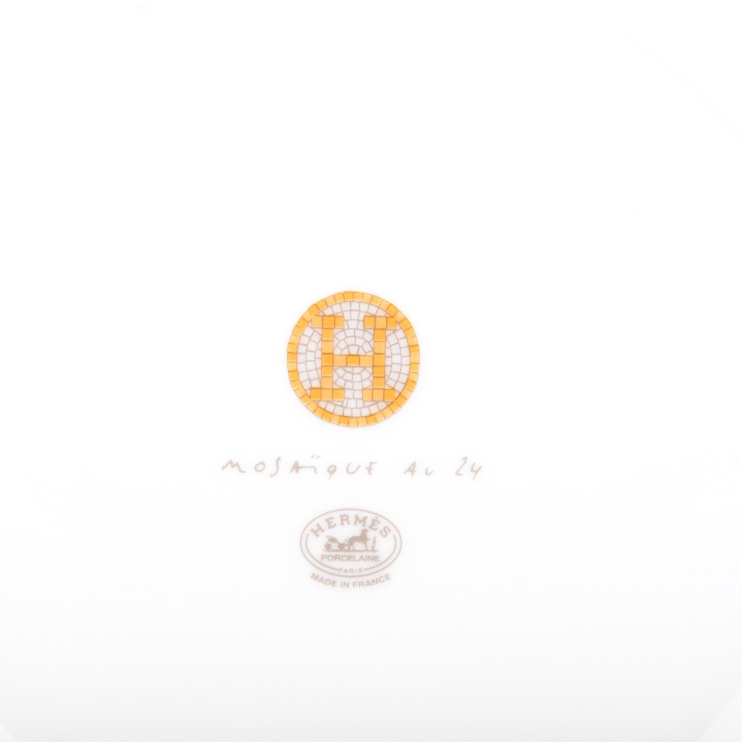 Hermes Porcelain Mosaique au 24 Dessert Plate Set of 2 3 of 5