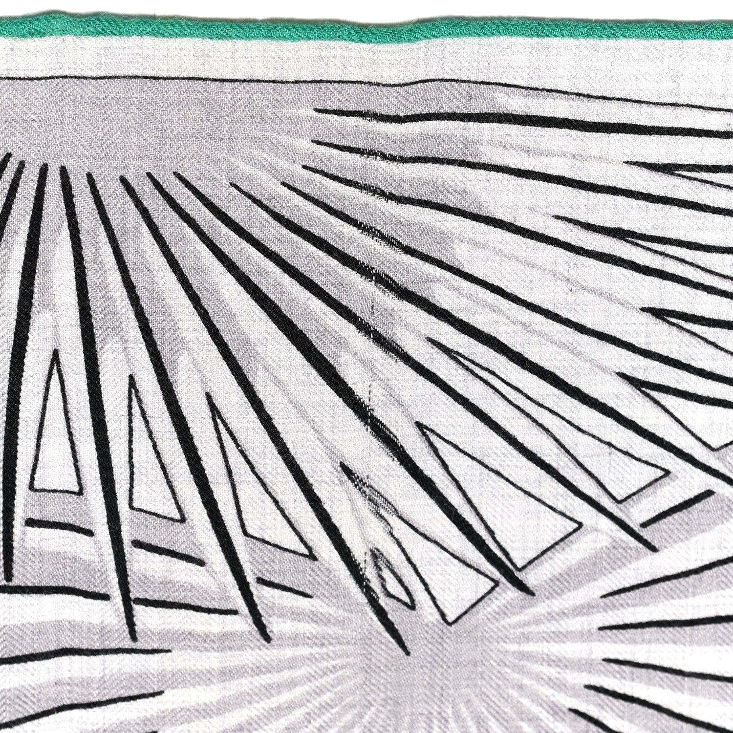 Hermes Cashmere Silk Mythiques Phoenix Coloriage Shawl 140 Gris Chine Black Vert 7 of 8