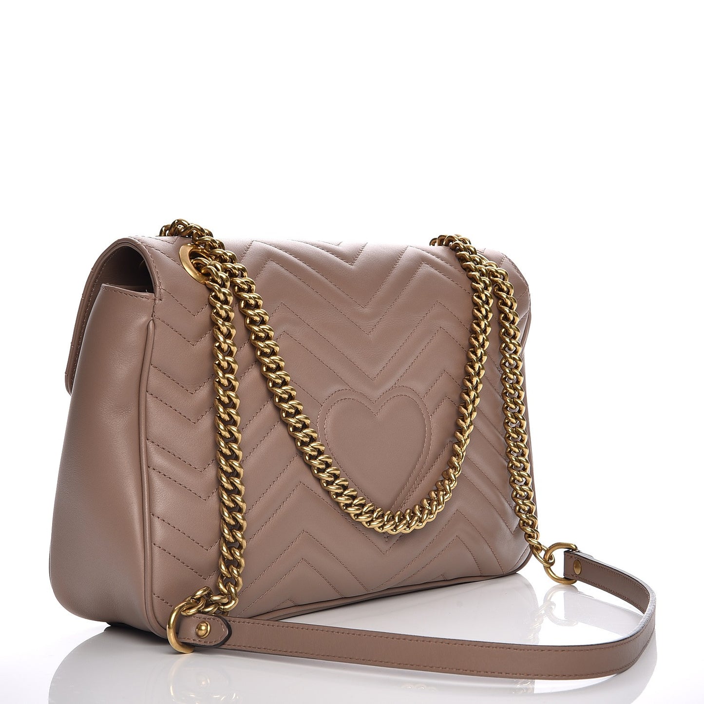 Calfskin Matelasse Medium GG Marmont Shoulder Bag Porcelain Rose