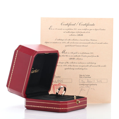 Cartier 18K Pink Gold 3.5mm LOVE Wedding Band Ring 53 6.5 5 of 5