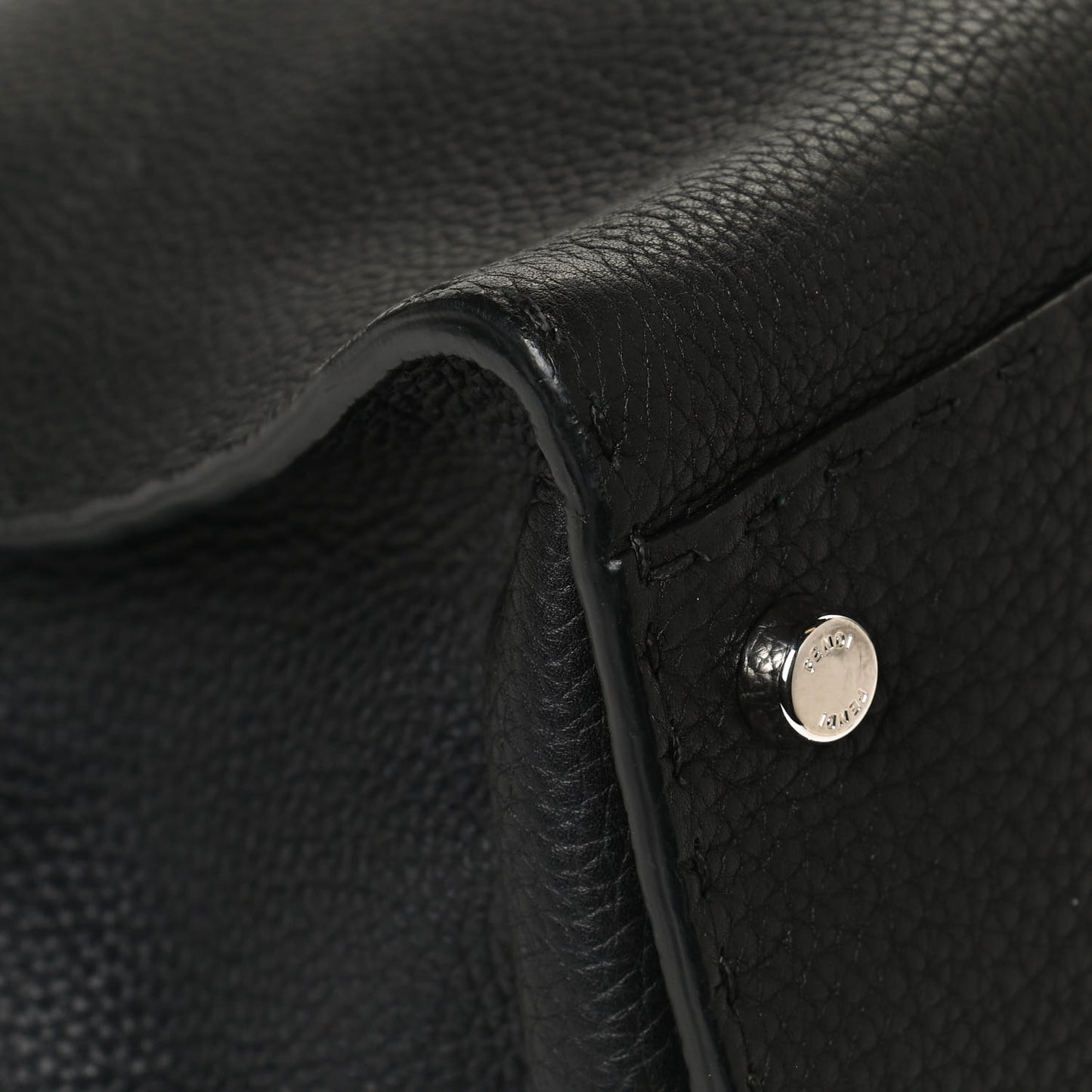 Cuoio Romano Selleria Bi-Color Large Peekaboo Iconic Satchel Black Mou