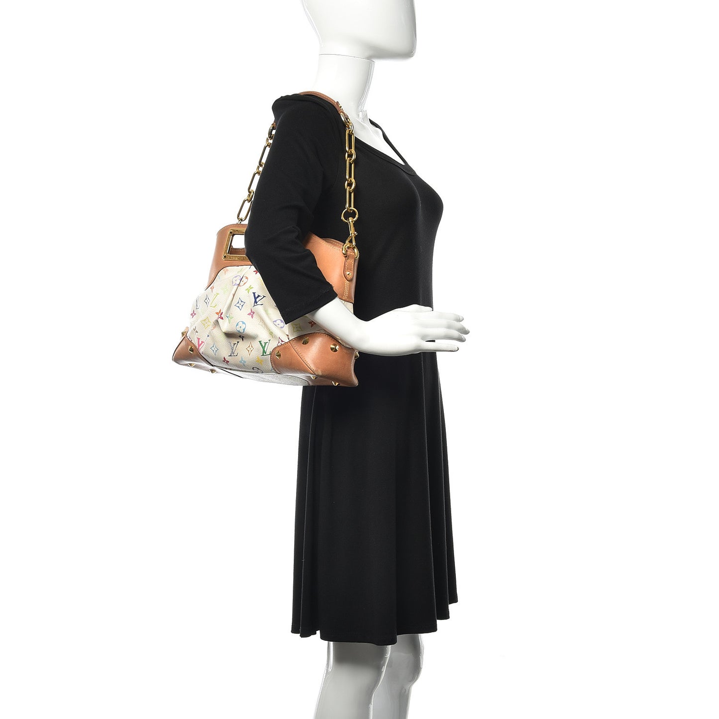 Monogram Multicolor Judy MM White