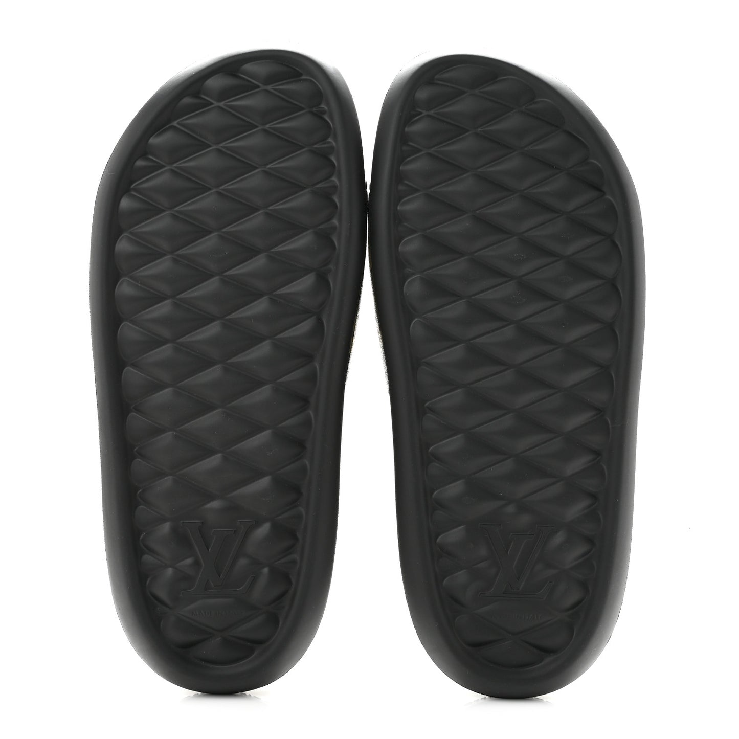 Rubber Monogram Mens Waterfront Mules 8 Macassar