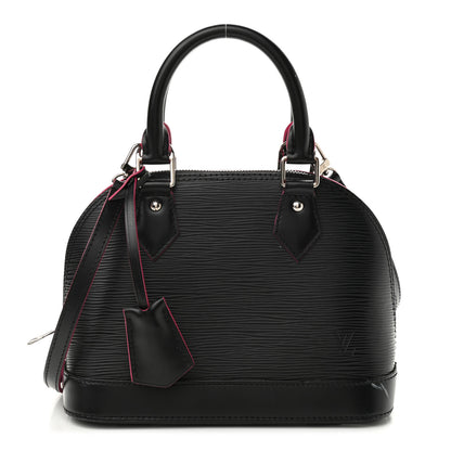 Louis Vuitton Epi Alma BB Black Hot Pink 1 of 10