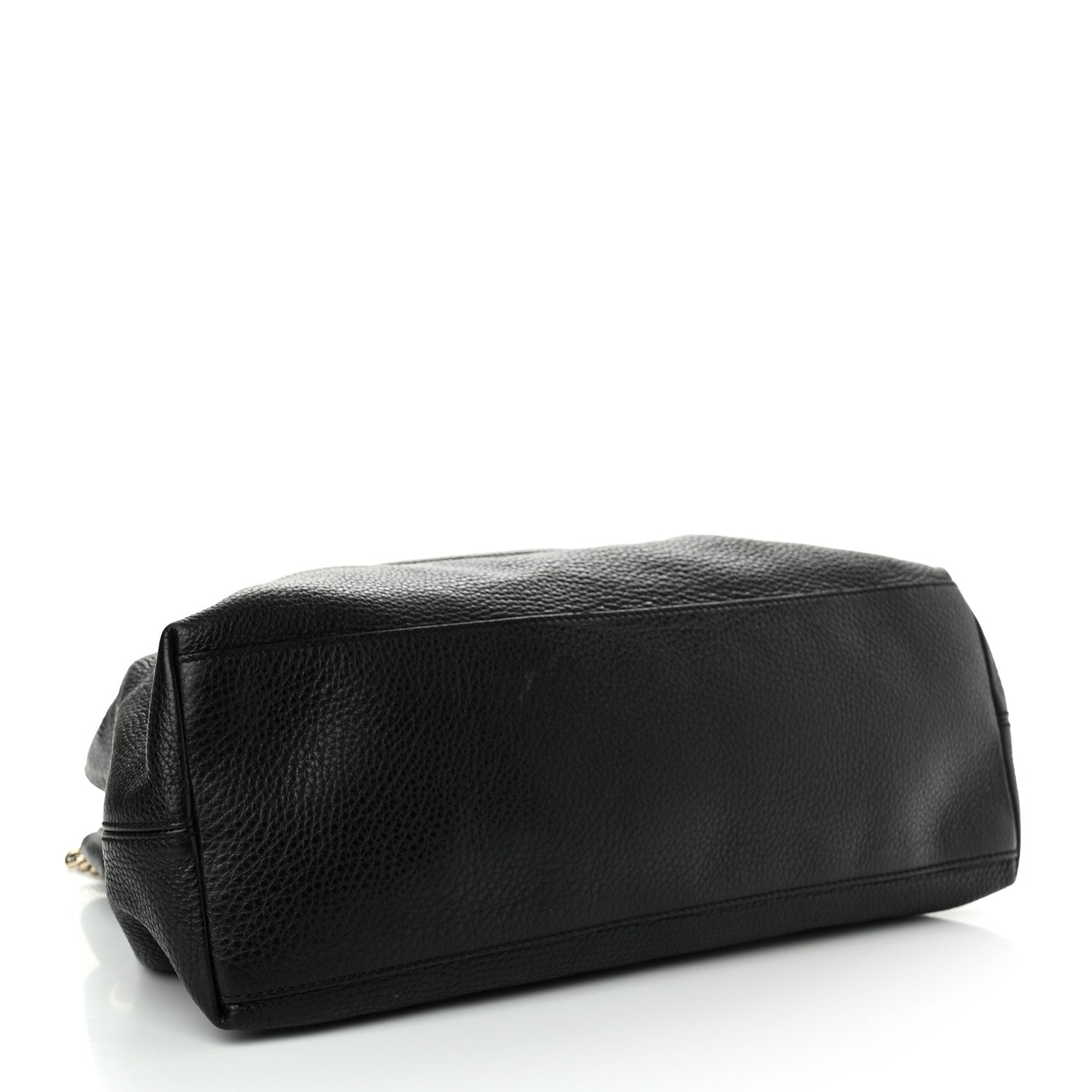 Gucci Pebbled Calfskin Medium Soho Chain Shoulder Bag Black 4 of 13