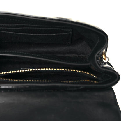 Saint Laurent Patent Y Quilted Monogram Toy Loulou Crossbody Bag Black 5 of 14