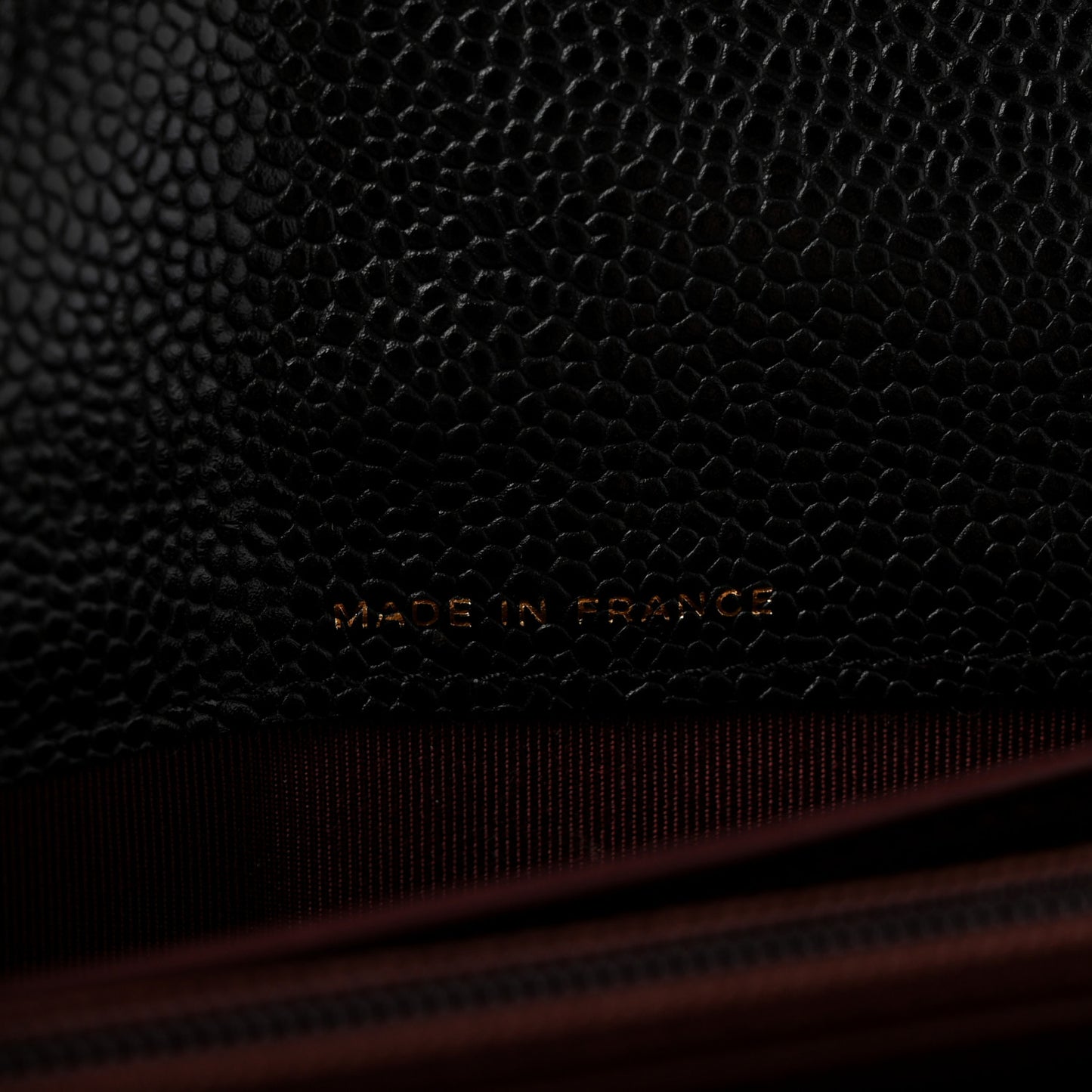 Caviar Quilted Large Gusset Flap Wallet Black