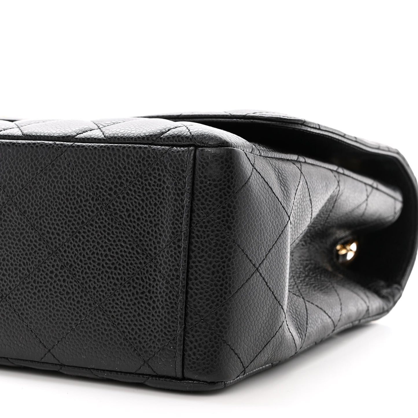 Caviar Quilted Maxi Single Flap Black