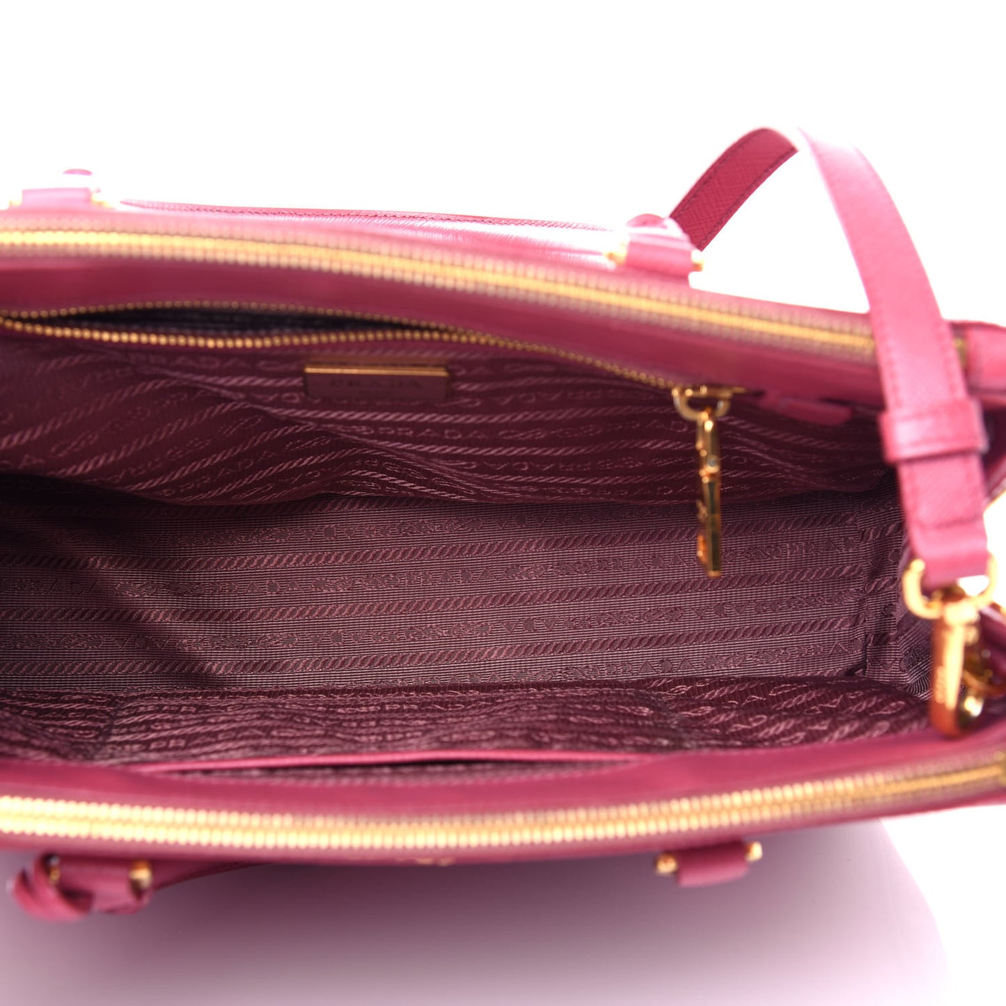 Saffiano Small Galleria Double Zip Tote Peonia